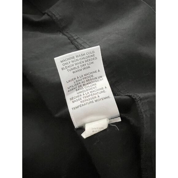 Banana Republic Shirt Dress - Black - Size 8 Petite - Picture 6 of 8